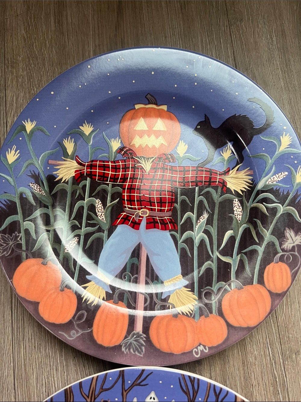 Vintage Gibson Hallow’s Eve Halloween Plates designed by Claire Murray - Picture 7 of 12